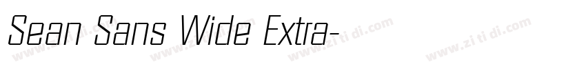 Sean Sans Wide Extra字体转换 Sean Sans Wide Extra字体转换